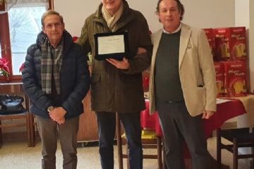 Riconoscimento al Dr. Franco Bosio.